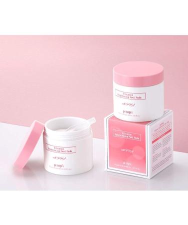 Petitfee Hibiscus Brightening Peel Pads - 70 Count, 5.41 fl. oz (160 ml) for Radiant Skin - Buy Online on SooperMarket.com