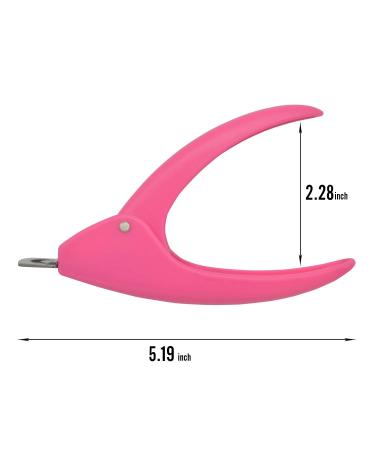 Dr.nail Acrylic Nail Clipper - Professional False Nails Cutter and Trimmer - Pink - Buy Online on SooperMarket.com