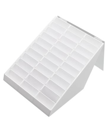 Healeved 1pc Nail Art Display Box Nail Polish Sample Display Nail Sample Display Board Manicure Display Board Nail Polish Display Rack Nail Gel Grid Display Stand White