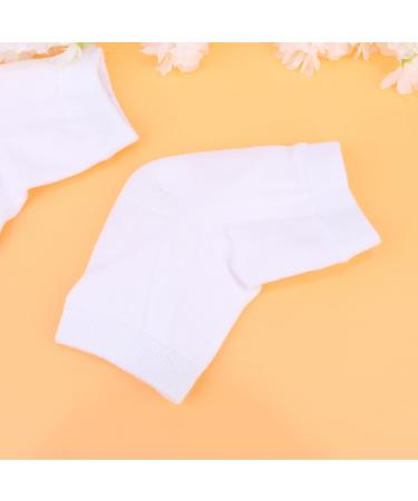 minkissy 4 Pairs Rough Calluses Socks Feet Repair Socks Heel Protector Socks Heel Sleeves Protectors Heel Socks Heel Moisturizing Socks Men and Women Anti Cracked Feet Ankle Socks White - Buy Online on SooperMarket.com