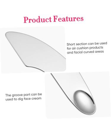 HAPINARY Makeup Mixing Palette Cosmetic Makeup Spatula Makeup Plate Spatula Cosmetic Mixer Stainless Steel - Buy Online on SooperMarket.com