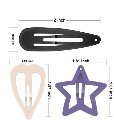 Snap Hair Clips Set - Non-slip Hair Barrettes for Girls, Women, Toddlers, Kids | ECADY - Buy Online on SooperMarket.com