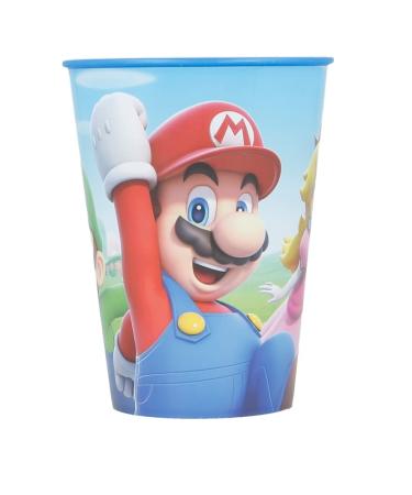 REUSABLE KIDS CUP MADE OF BPA-FREE PLASTIC 260 ML | SUPER MARIO 1 Unit (Pack of 1)