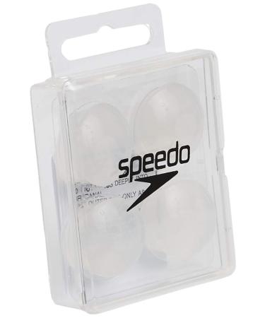 Speedo Silicone Ear Plugs One Size White