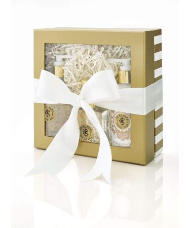 Shelley Kyle De Ma Mere Complete Gift Set Includes Hydrating Body Lotion Foaming Bath Gel And Perfume Packaged in Beautiful Cream and Gold Gift Box with Ribbon