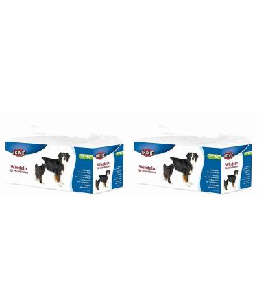 Trixie 23633 Diapers for bitches M: 32 48 cm 12 pcs. (pack of 2) white M (pack of 2)