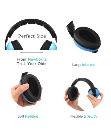 Kiki Babies Baby Noise Canceling Headphones with Baby Wipes Dispenser and Travel Bag - Premium Infant Ear Muffs for Concerts, Outdoors, Airplane - Comfortable Design - Buy Online on SooperMarket.com