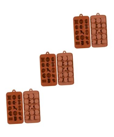 3pcs 15 Fudge Molds Non-Stick Mold Cartoon Animal Mold Silicone Mold Fondant Molds Bakeware Silicone Candy Mold Silicone Baking Molds Candy Molds Biscuits Cake Chocolate Candies mediumx3pcs Coffeex3pcs