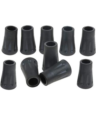 10x Black Rubber Cane Crutches 12mm - Buy Online on SooperMarket.com