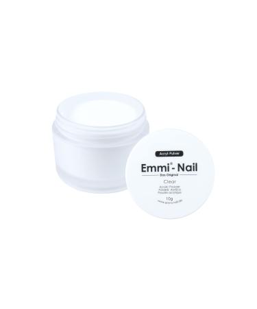 Emmi Nail Acrylic Powder - nail design with acrylic low odor natural look (10g clear") 10g "clear"