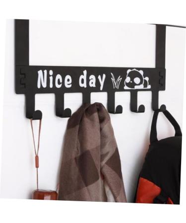 Cabilock 2pcs Metal Clothing Rack Coat Rack Door Hanger Door Hooks Coat Hanger Hanging Door Household 36X18CM As Shown - Buy Online on SooperMarket.com