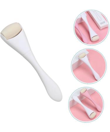 WOONEKY Oil Removal Roller Face Lift Roller Handheld Face Roller Skin Care Roller Oil Absorbing Volcanic Roller Volcano Stone Roller Face Sculpting Tool Rolling Volcano Stone Face Massager 10.30X2.70X1.50CM White - Buy Online on SooperMarket.com
