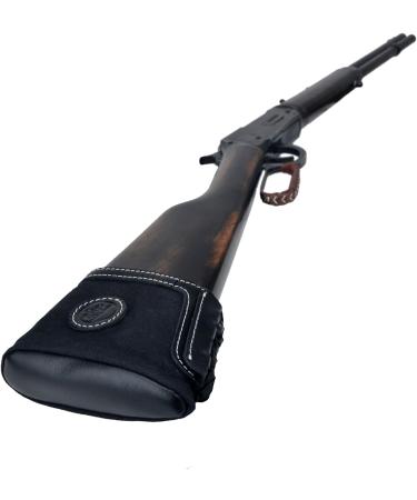 WAYNE'S DOG Genuine Leather Slip On Recoil Pad - Black | Shotgun & Rifle Buttstock Extension for Hunting & Shooting - Buy Online on SooperMarket.com