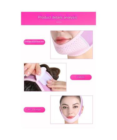 Ehoter Double Chin Reducer Face Slimming Strap & Neck Lifting Mask - Adjustable V Line Face Lifting Tape - Black Compression Bandage - Buy Online on SooperMarket.com