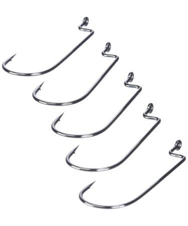 Gamakatsu Offset Shank Round Bend Worm Hook 4/0 Black