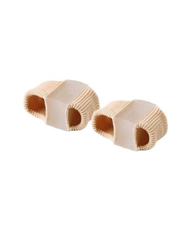 Toe Spacers Separators Wicking Breathable Fabric Bunion Corrector With Gel For Bunion And Overlapping Toe Gel Bunion Corrector With Double Loops Dry Skin Feet Remover One Size C