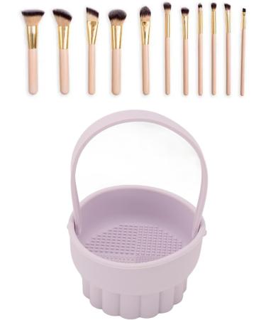 Silicone Makeup Brush Cleaner Bowl Quick Drying Makeup Brush Cleaner Multifunctional Design for Makeup Brush Cleaning - Buy Online on SooperMarket.com