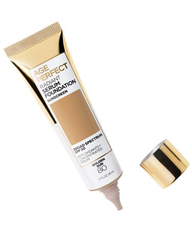 L'Or al Paris Age Perfect Radiant Serum Foundation SPF 50 - Golden Sun 1oz - Buy Online on SooperMarket.com
