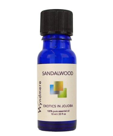 Wyndmere Essential Oils - Sandalwood Essential Oil in Jojoba - 100% Pure Therapeutic Quality - for Diffuser - 10ml - Made in USA