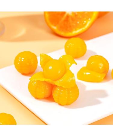 Peeling Fruit Juice Fudge Orange juice flavored candy fruit soft candy gummy candy healthy nutritious dessert wedding candies New Year Candy Chinese delicious snack gift pack (800g(About 86pieces)) - Buy Online on SooperMarket.com