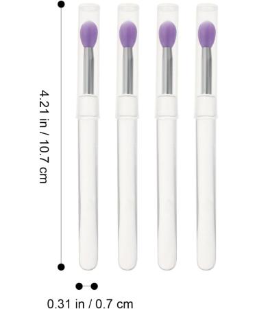 KALLORY 8pcs Professional Convenient Portable Eyeshadow Eyeshadow Silicone Makeup Lipstick 10.7X0.8X0.8CM Assorted Color - Buy Online on SooperMarket.com