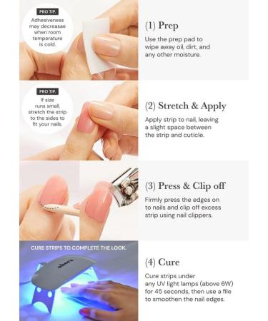 ohora Semi Cured Gel Nail Strips (N Blueberry Jam) - Salon-Quality, Long Lasting & Easy to Apply - Purple - Buy Online on SooperMarket.com