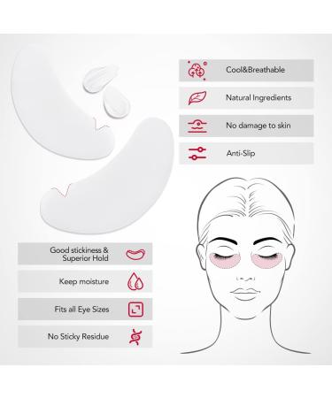 Lunamoon Eye Pads for Eyelash Extensions 50 Pairs of Purple V Eyelid & Lifting Patches - Buy Online on SooperMarket.com