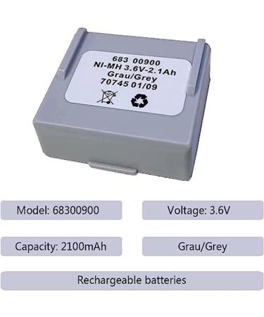 Buy 3 Pack 68300900 Battery 3.6V 1.2A for HETRONIC - Rechargeable Remote Control Battery - International Shipping Available - Buy Online on SooperMarket.com