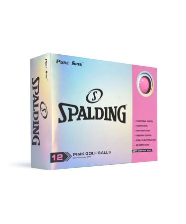 Spalding Pure Spin 12 Ball Pack - Pink