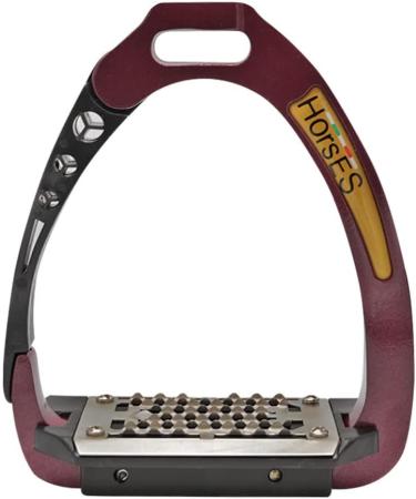 Buy Modern Bordeaux/Black Horse Safety Stirrups | Ultimate Comfort & Security for Riders - International Shipping - Buy Online on SooperMarket.com