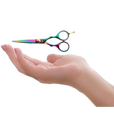 Titanium 4.5 inch Moustache & Beard Trimming Scissors for Men - Grooming Essential - Buy Online on SooperMarket.com