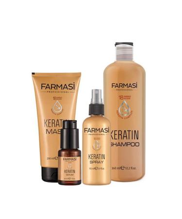 FARMASi Professional Keratin Therapy Hair Mask - Repair & Restore for Dry, Damaged, Color-Treated Hair - 6.7 fl. oz / 200 ml - Buy Online on SooperMarket.com