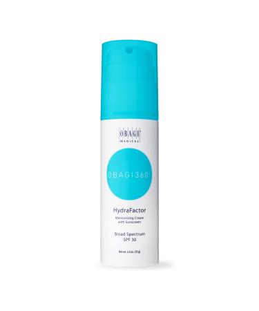 Obagi | 360 HydraFactor  Moisturizer Cream with Sunscreen Broad Spectrum SPF 30 in one  Effective UV radiation Protection  Prevents UVA/UVB rays  Anti-Acne  Anti-Aging 2.5 oz. 2.5 Fl Oz (Pack of 1)