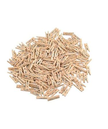 GCA DIY Wooden Pins for Scrapbooking Wood Crafts Mini Clothespins 100 Per Pack 1