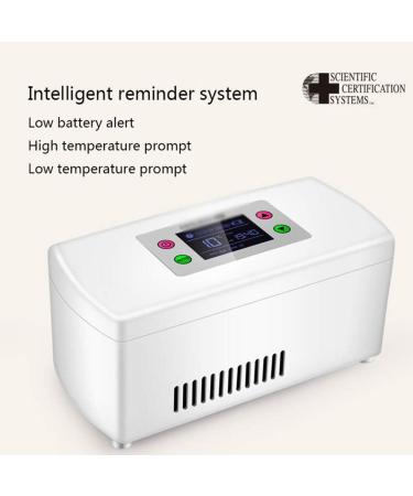 Insulin Cooler Smart New Portable Refrigerated Box Large LCD Display Drug Reefer Rechargeable UV Small Refrigerator White - Buy Online on SooperMarket.com