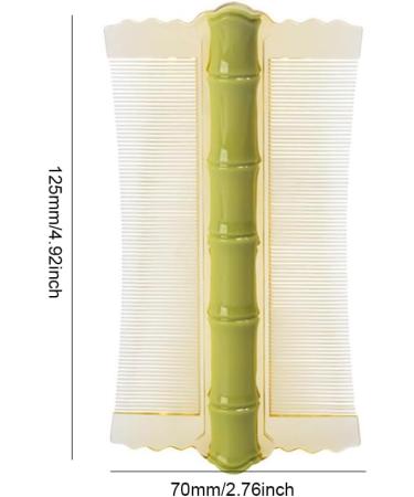 AMZLORD C84omb Double-sided Scalp Massage Comb Fine Tooth Hair Nit Comb Lice Comb Flea Lice Removal Bamboo Shape for Cats Dogs Green - Buy Online on SooperMarket.com