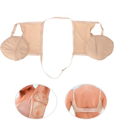 Adjustable Reusable Underarm Sweat Pads - Skin Color Armpit Guards with Elastic Strap - Buy Online on SooperMarket.com