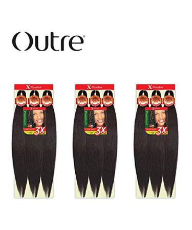 Outre X-Pression Kanekalon 3X Pre Stretched Braid 42 - Multi Pack Deals (3-Pack 1B) - Buy Online on SooperMarket.com