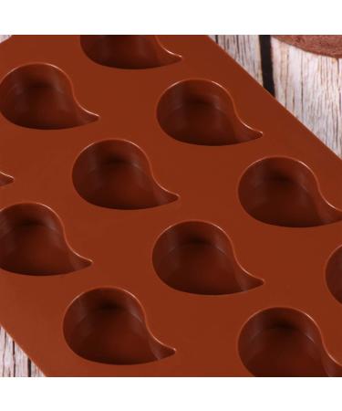 Silicone Chocolate 4pcs Pudding Silicone Tray Jelly Festival Molds Moulds Droplet Gummy Reusable Cube Parties Color Mini Cookie Trays Cake Cute Bar Cuake /1139 - Buy Online on SooperMarket.com