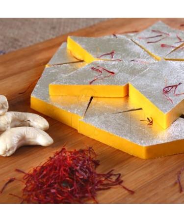Rakhi Diwali Special (Kesar Kaju katli 250g) Mithai Gift Hamper for Brother Sister Delicious Indian Traditional Sweets Best Gift For All Occasions Tasty Treat For Family & Friends Sold By Kidzbuzz - Buy Online on SooperMarket.com