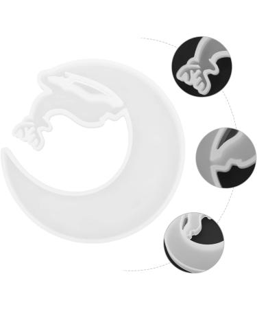 STOBOK Silicone Mold Tool Tray Jewelry Tray Resin Casting Molds Silica Moon Shaped Mold Supplies Self Made White 13.5X12CM - Buy Online on SooperMarket.com