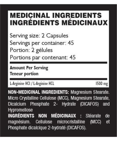Pakd Nutrition L-Arginine 1500mg 90 caps - Buy Online on SooperMarket.com