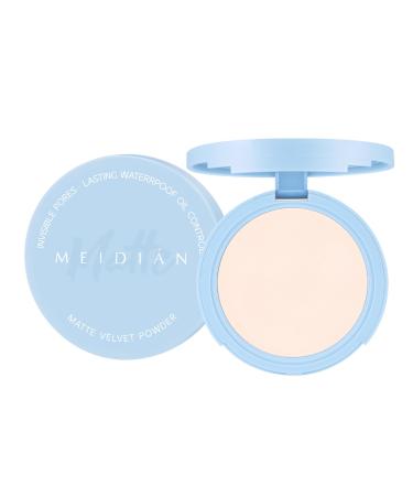 Oil Control Face Pressed Powder Matte Ultra Flawless Finish Makeup Lightweight Longlasting Setting Powder with Puff Waterproof Natural Coverage Smooths Pores & Lines Vegan & Cruelty Free(10g)