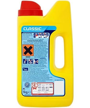 Finish Dishwasher Powder Classic Lemon 1 kg - Powerful Cleaning Formula - Buy Online on SooperMarket.com