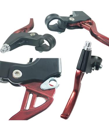 Lomodo 4-Piece Bicycle Brake Accessories: V-Brake Handlebar Aluminium Alloy Levers & Brake Wire for Mountain/Road/MTB Bike - Red - Buy Online on SooperMarket.com
