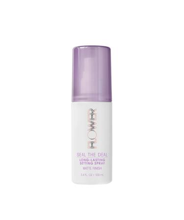 FLOWER Beauty By Drew Barrymore Seal The Deal Setting Spray for Makeup - Long-Lasting + Flawless Finish - Sweat-Proof + Rub-Resistant - Matte + All Day Face Makeup - Cruelty-Free + Vegan