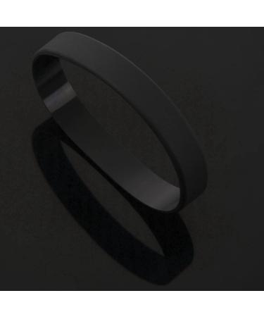 Dawafit 2X Fashion Silicone Rubber Bracelet - Elasticity Wristband Cuff Bangle in Black for Men & Women | International Shipping Available - Buy Online on SooperMarket.com