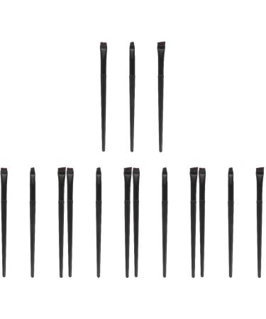FRCOLOR Teen Girl 15 Pcs Eyeliner Brush Eyebrow Brush Professional Makeup Makeup Professional Supple Brush Eye Makeup Tools Flat Brush Angled Eyebrow Brush Black Eyeliner Major