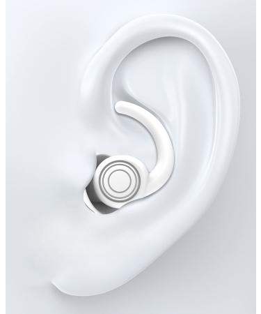 Supcet earplugs for sleeping and hearing protection 2 size washable & reusable silicone noise earplugs learn to work for sleep festival concerts (transparent)