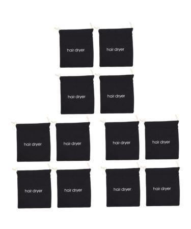 Baluue 12 Pcs Hair Dryer Storage Bag Travel Carry on Bag Hairdryer Drawstring Bag Hair Waver Tool Fabric